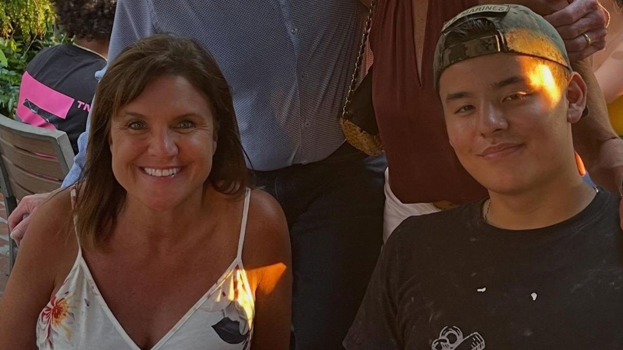 Image of  Colleen Conrad with Collin Gosselin.