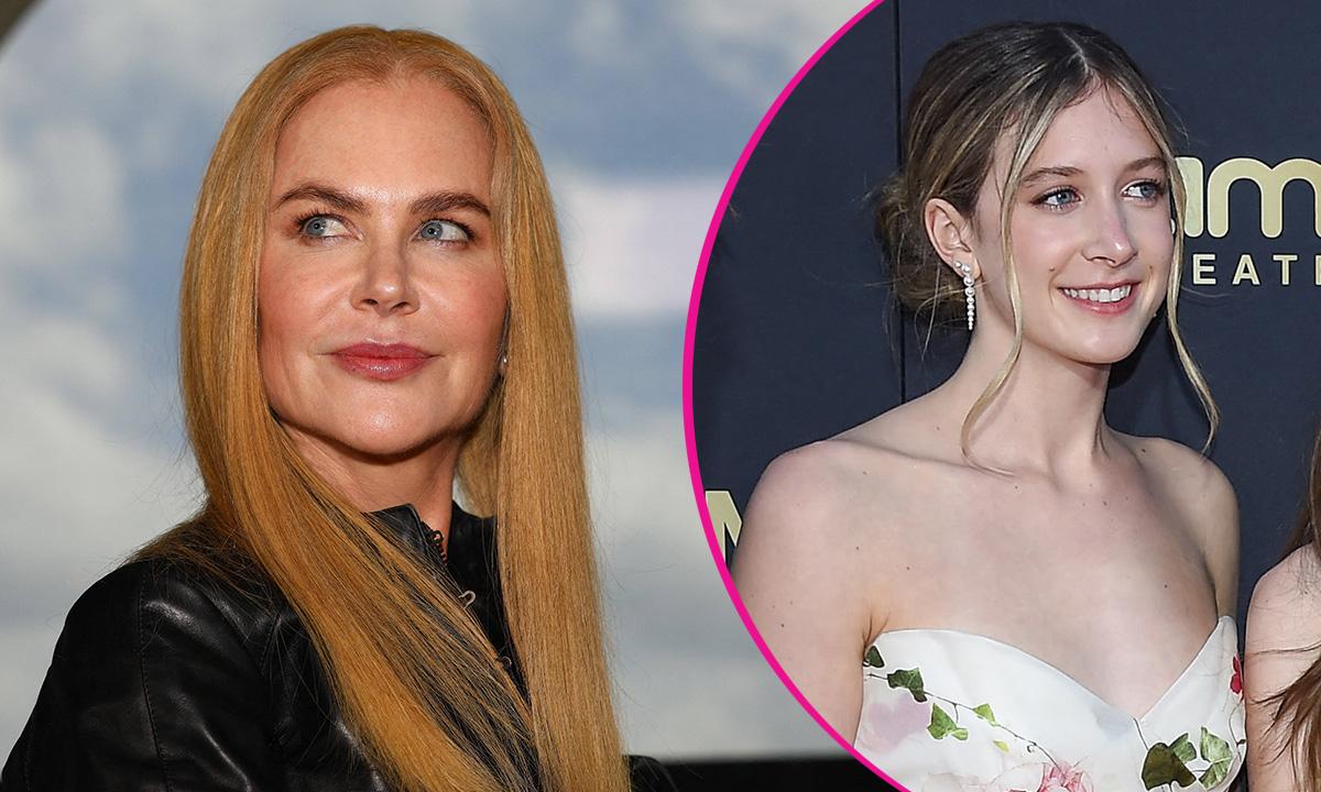 Composite photo of Nicole Kidman and daughter Sunday Rose.