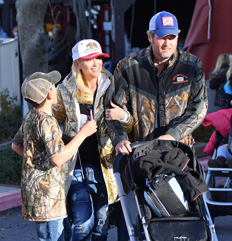 Gwen Stefani and Blake Shelton take the kids out on a road trip to Lake Arrowhead