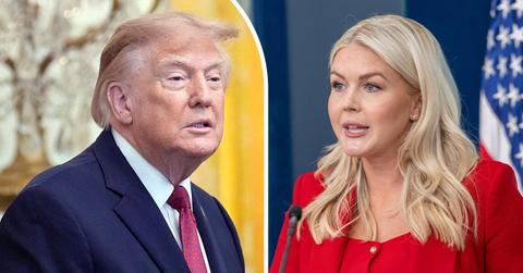 Image of Donald Trump and Karoline Leavitt