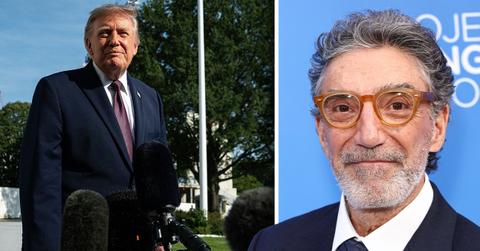 Composite photo of Donald Trump and Chuck Lorre.