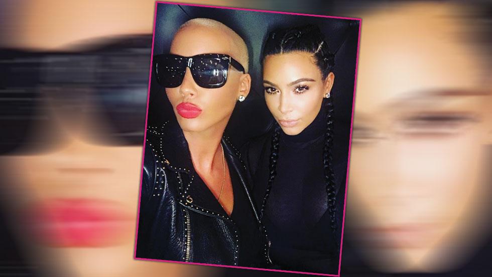 amber rose kim kardashian feud