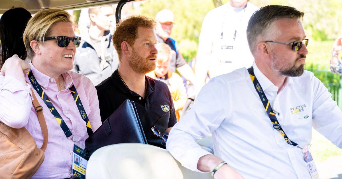 image of prince harry and James holt