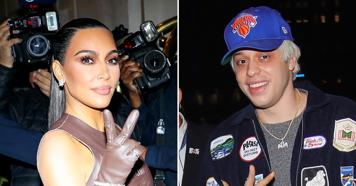 kim kardashian pete davidson secret dinner staten island romance rumors heat up ok