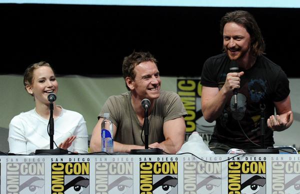 Jennifer Lawrence Michael Fassbender and James McAvoy