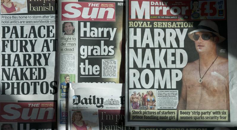 Prince harry naked scandal