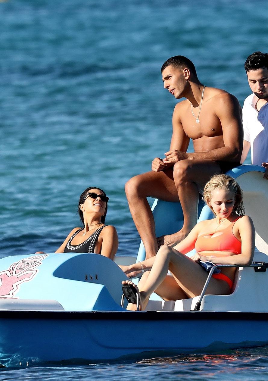 Kourtney Kardashian and Younes Bendjima make a splash in Saint Tropez