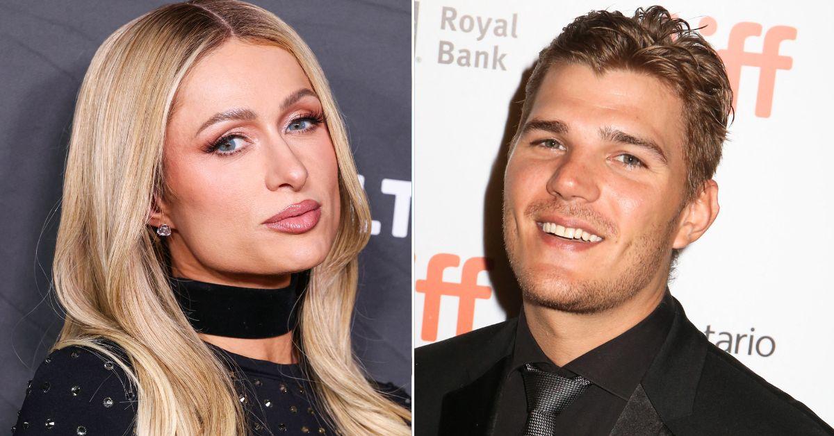 Composite photo of Paris Hilton and Chris Zylka