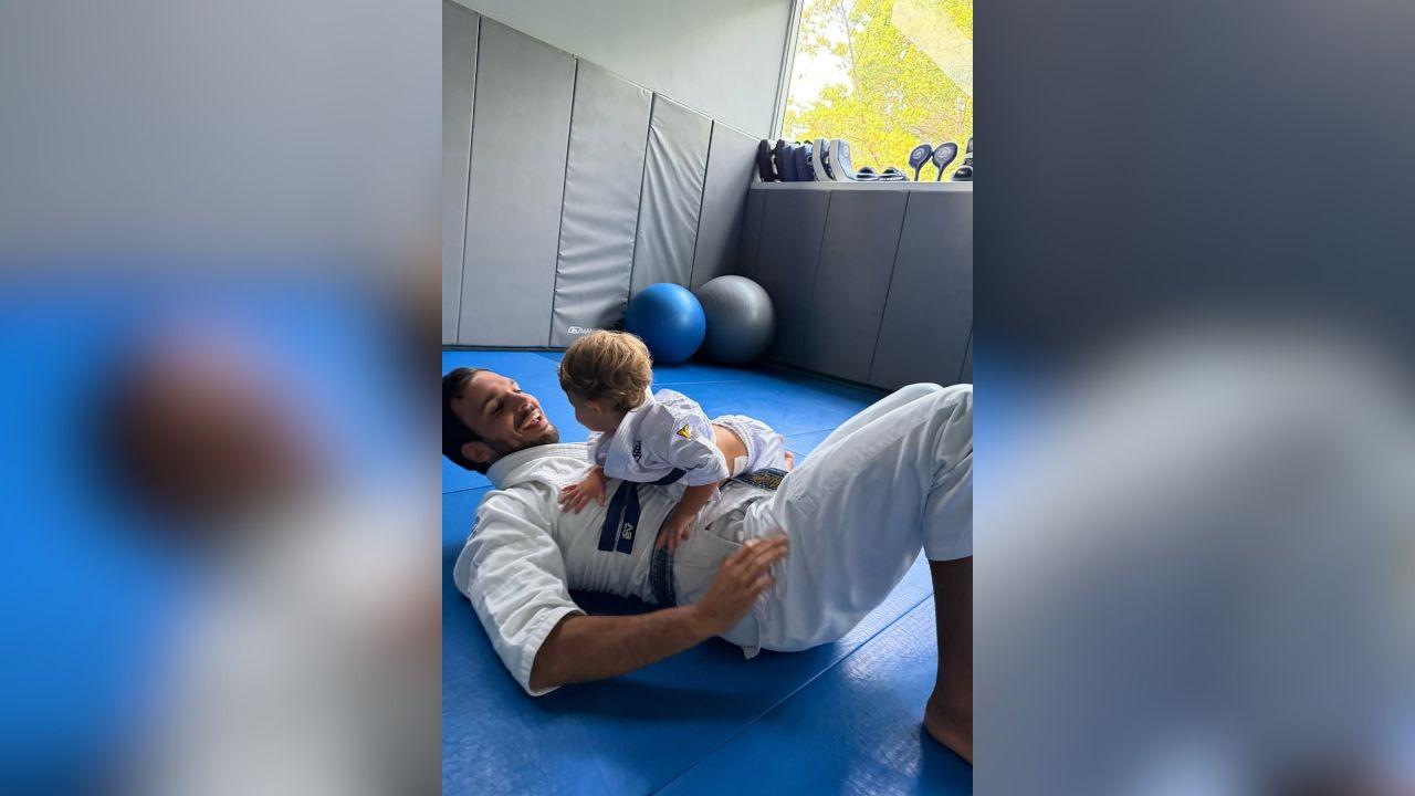 Image of Gisele Bündchen posted a sweet tribute to Joaquim Valente on Father's Day.