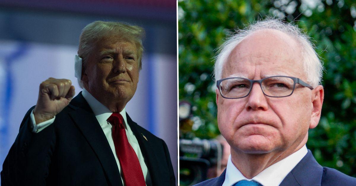 donald trump unleashes tim walz