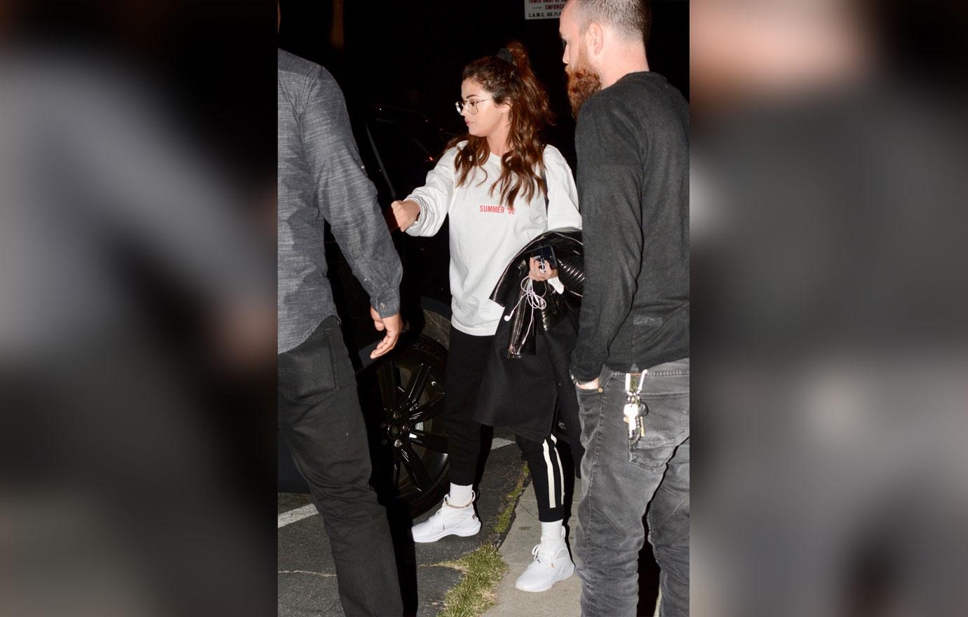 Selena Gomez heads to the studio for a late night of work