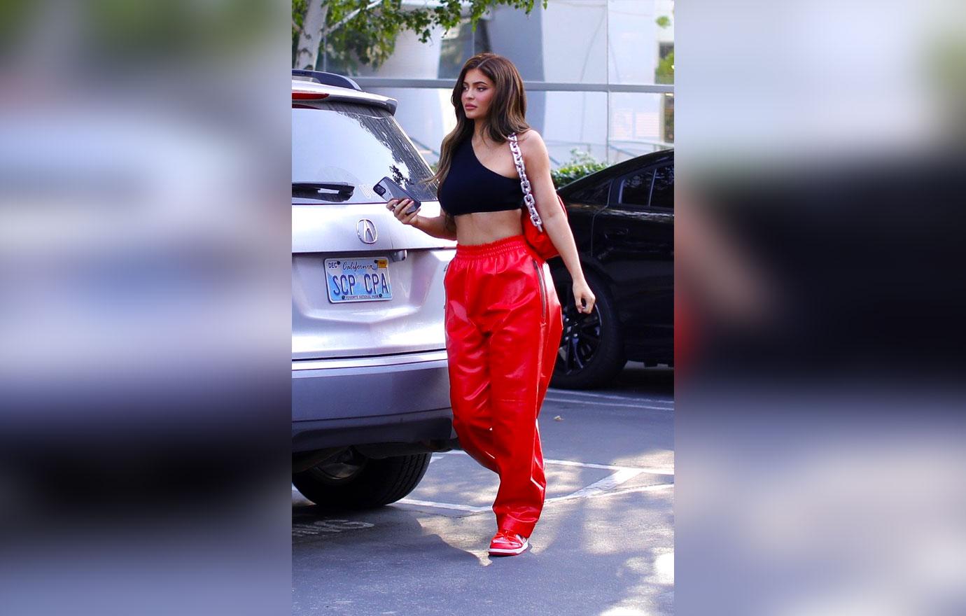 Kylie Jenner is red hot as she is seen leaving a photoshoot