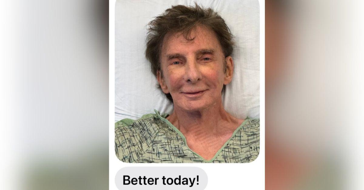 image of Barry Manilow shared an update on January 3. 