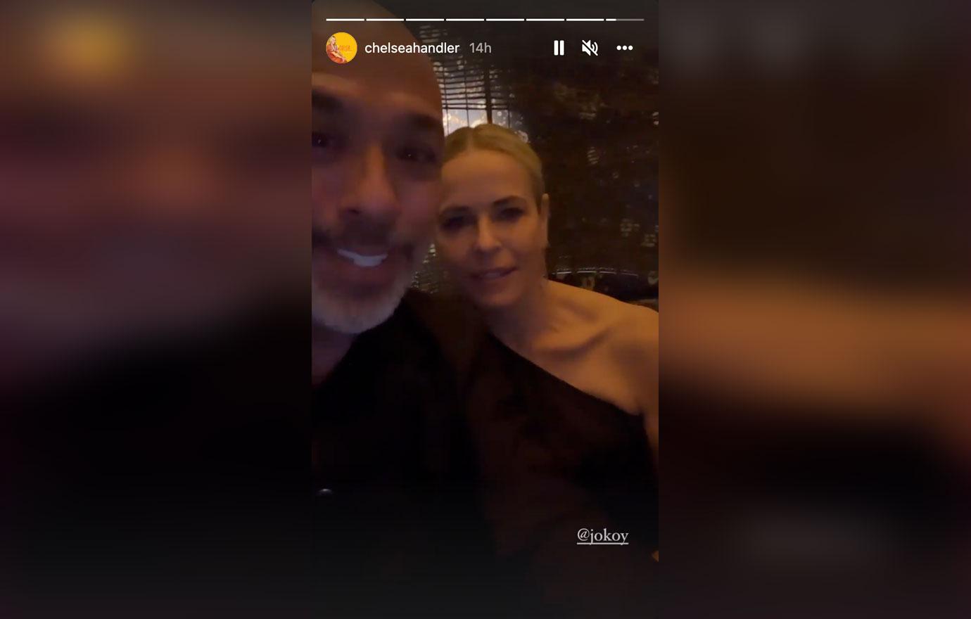 chelsea handler beau jo koy all over each other after  grammys following funny ladys nomination loss