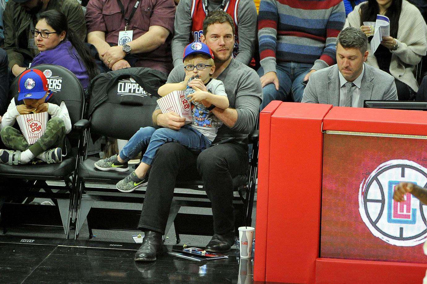 Chris pratt son basketball game