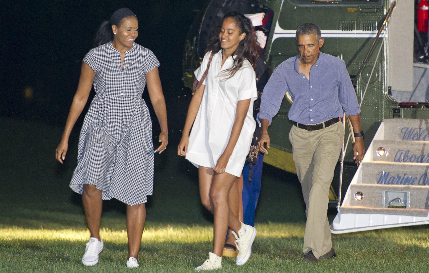 Malia Obama Life in and Out of the White House Arriving home