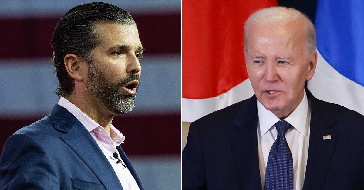 Donald Trump Jr. and Joe Biden