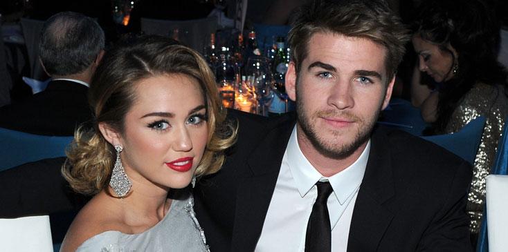 miley cyrus liam hemsworth wedding stand off long