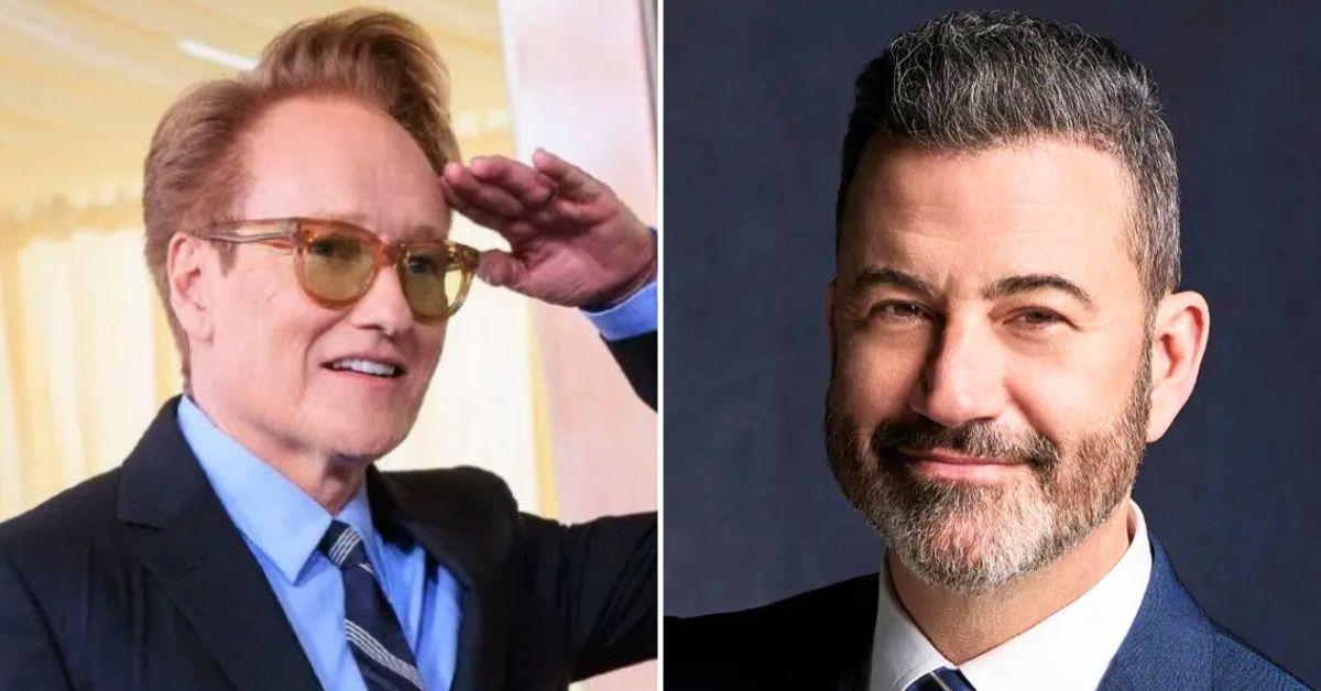 photo of Conan O'Brien and Jimmy Kimmel