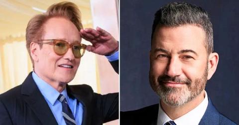 photo of Conan O'Brien and Jimmy Kimmel