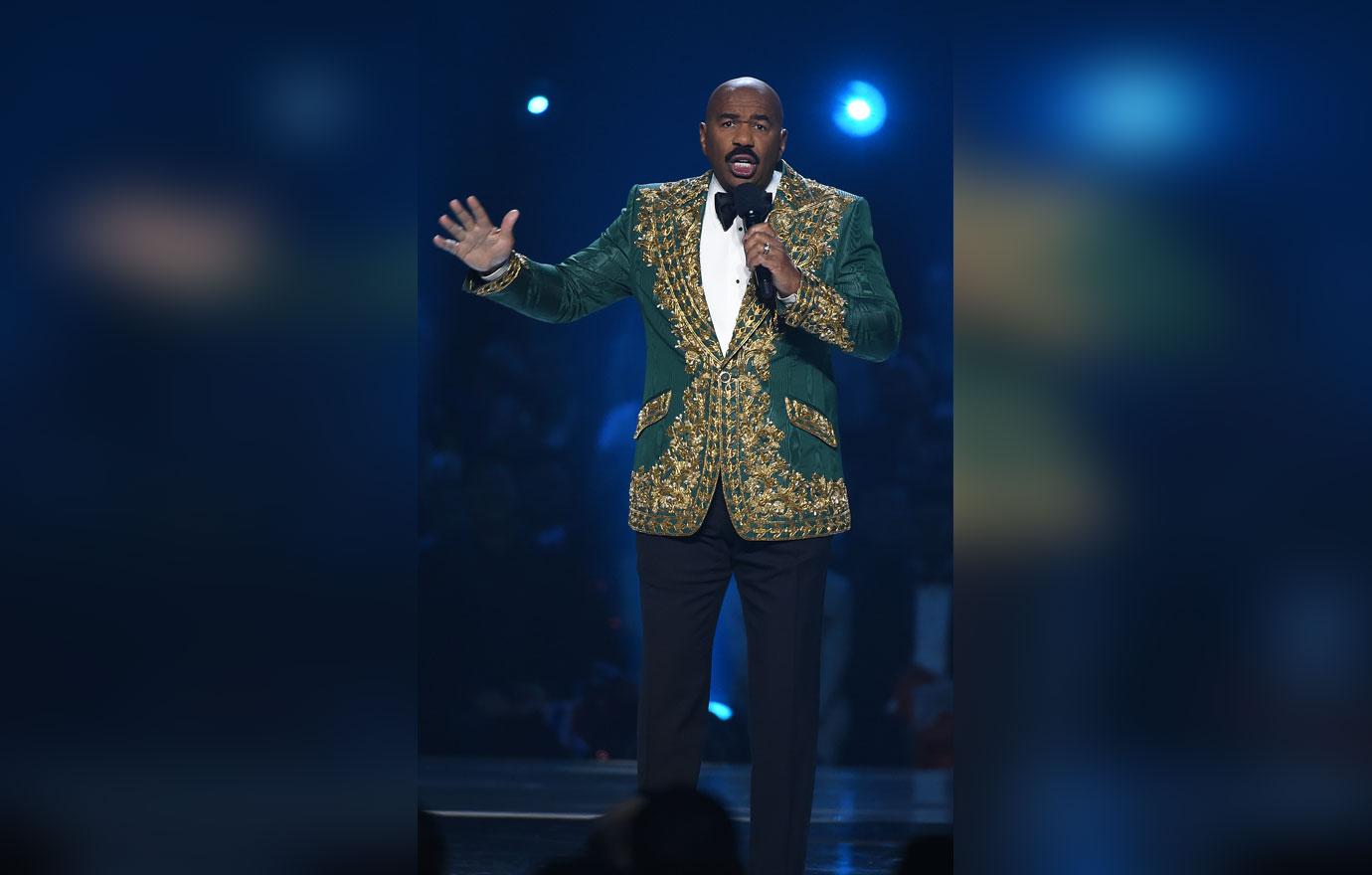 Steve Harvey Blames Teleprompter For Another Miss Universe Mistake