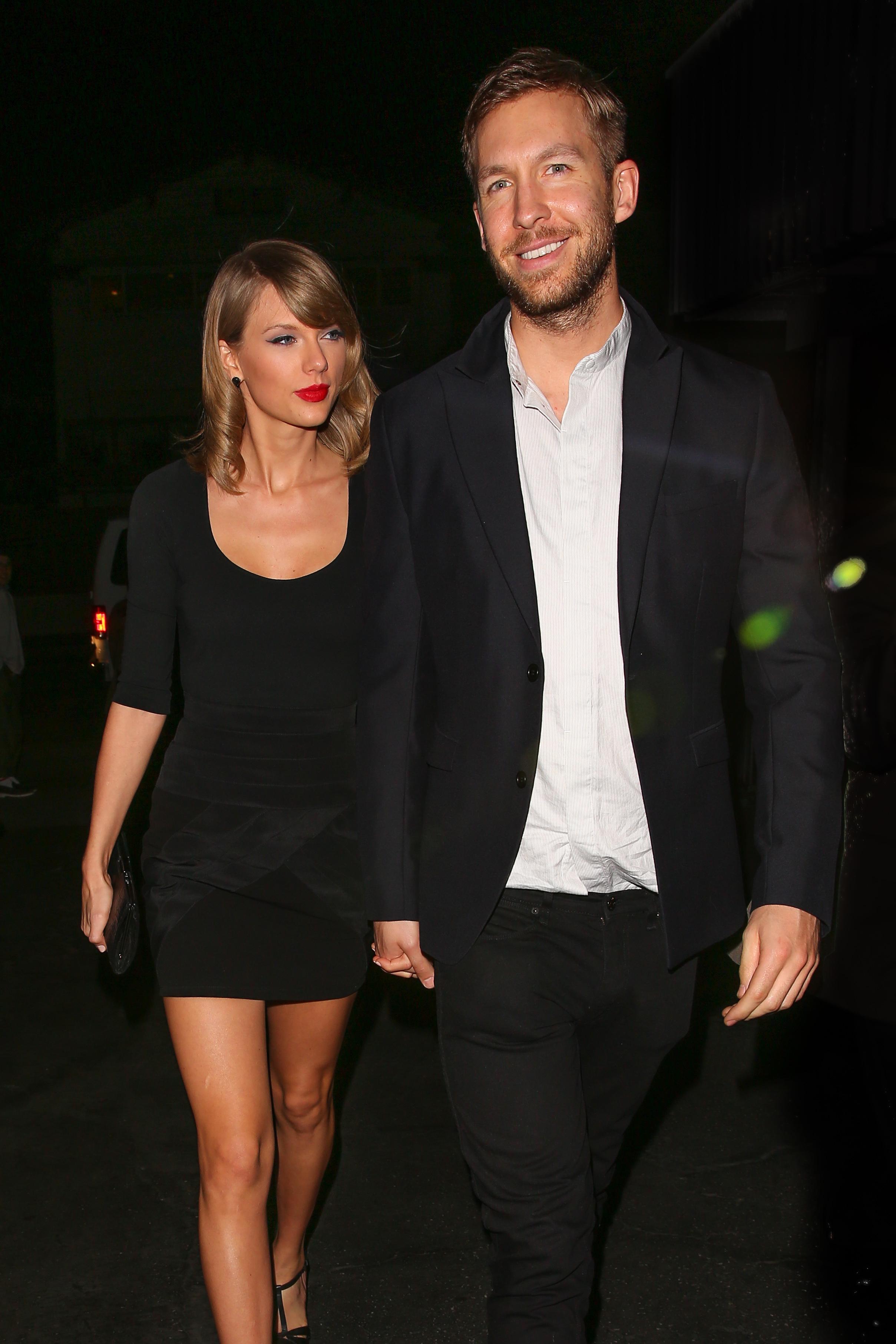 *EXCLUSIVE* Taylor Swift and Calvin Harris get cozy for date night at Gjelina **MUST CALL FOR PRICING**