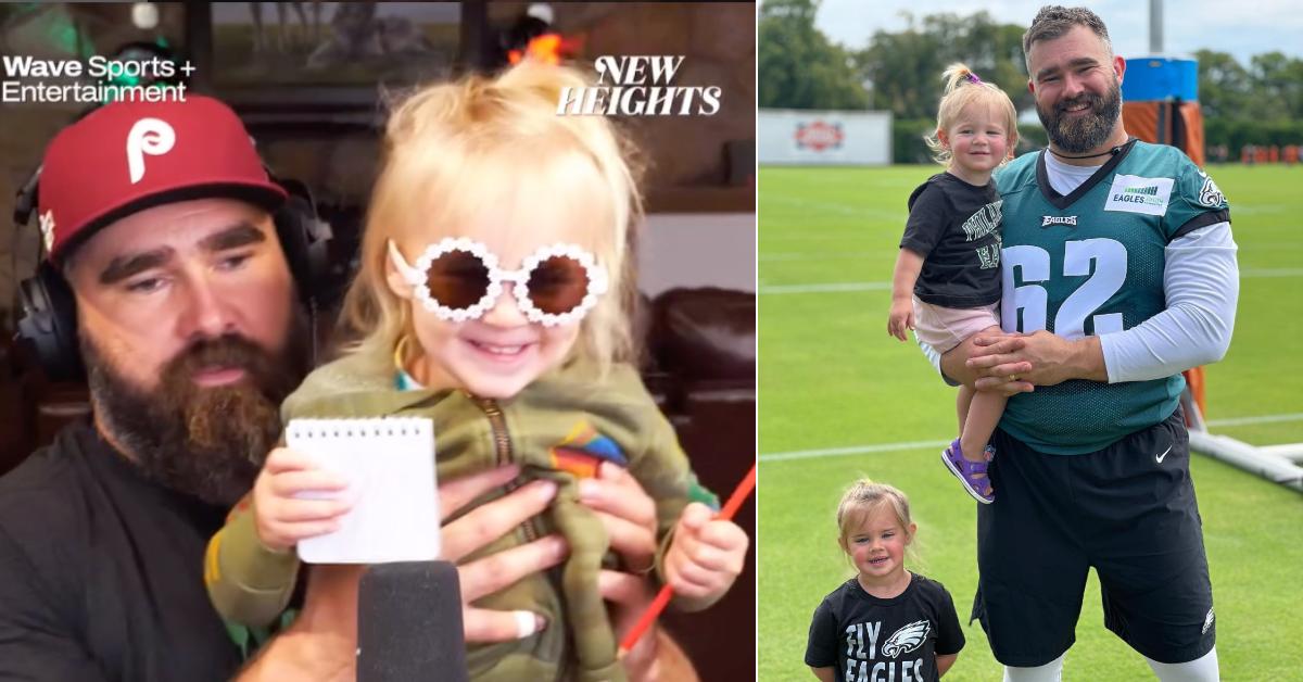 Jason Kelce's Cutest Moments With His & Wife Kylie's 3 Kids: Photos