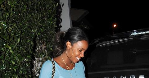 Kelly Rowland and Ciara leave from Cecconnis restaurant