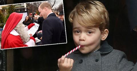 Prince William Meets Santa Adorable Prince George Christmas List