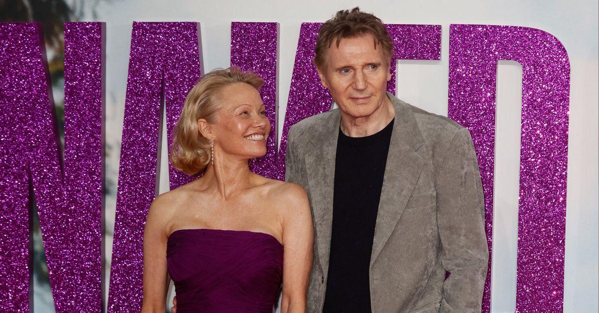Image of Pamela Anderson and Liam Neeson are allegedly dating.