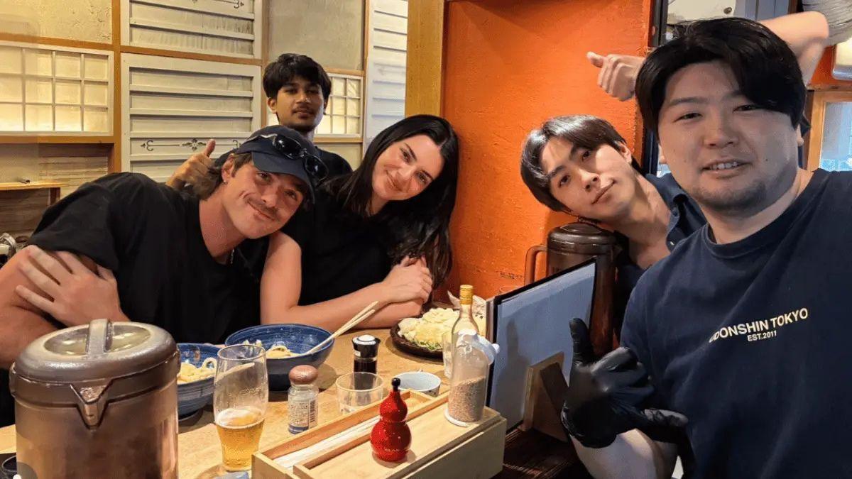 Photo of The stars were seen holding hands during a vacation to Japan.