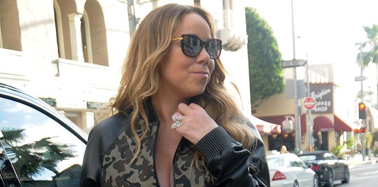 Mariah Carey Shops In Beverly Hills