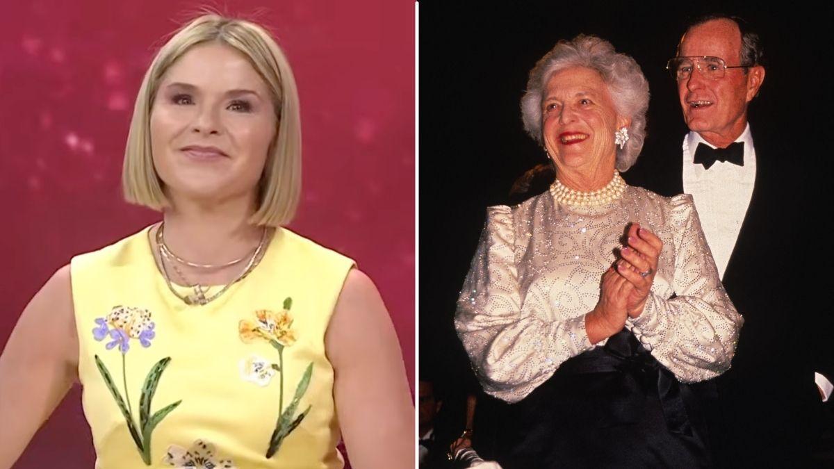 Photo of Jenna Bush Hager, George H.W. Bush and Barbara Bush