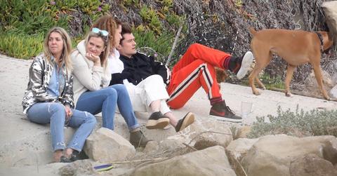 *EXCLUSIVE* Orlando Bloom gets chatty with female friends in Malibu
