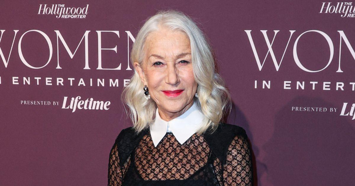 helen mirren wont eat drink before red carpet tight dress