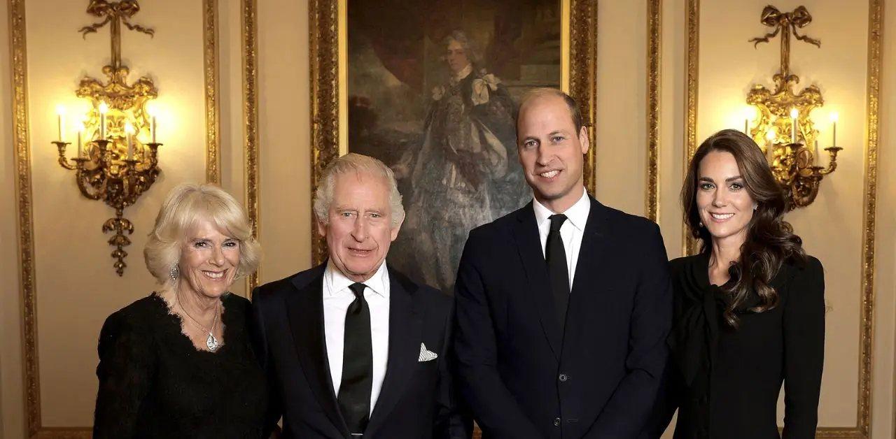 Photo of Queen Camilla, Prince William, Prince William and Kate Middleton.