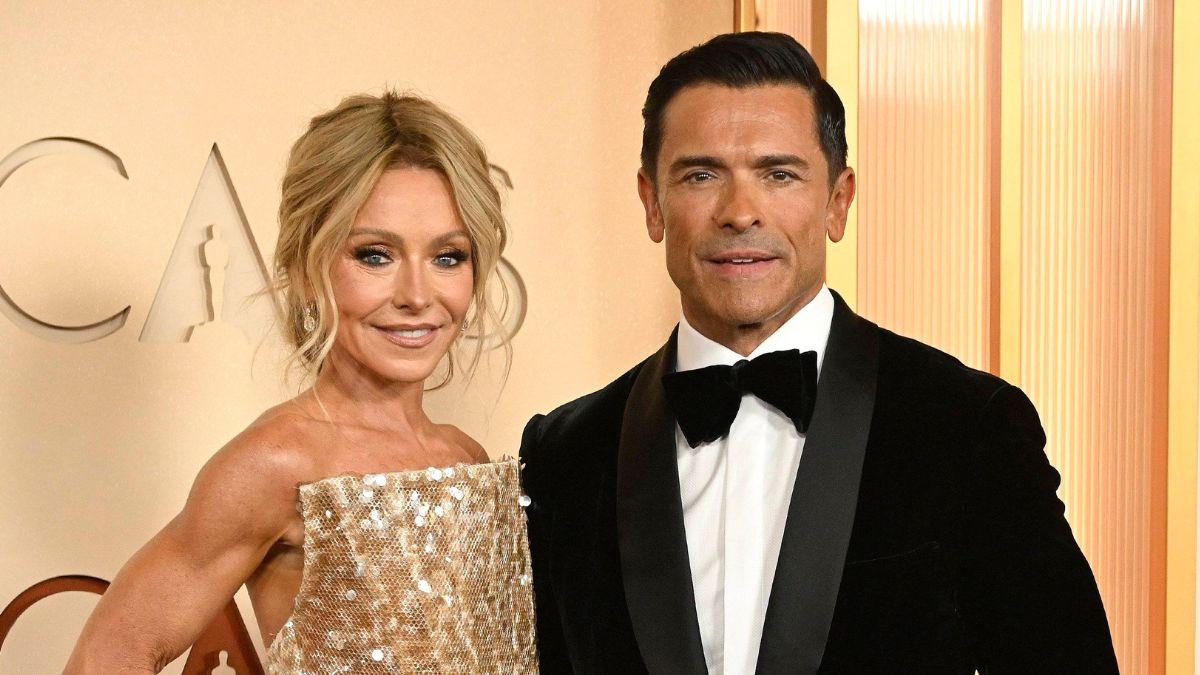 Image of Kelly Ripa joked she 'got pregnant at least twice' by going commando in bed.