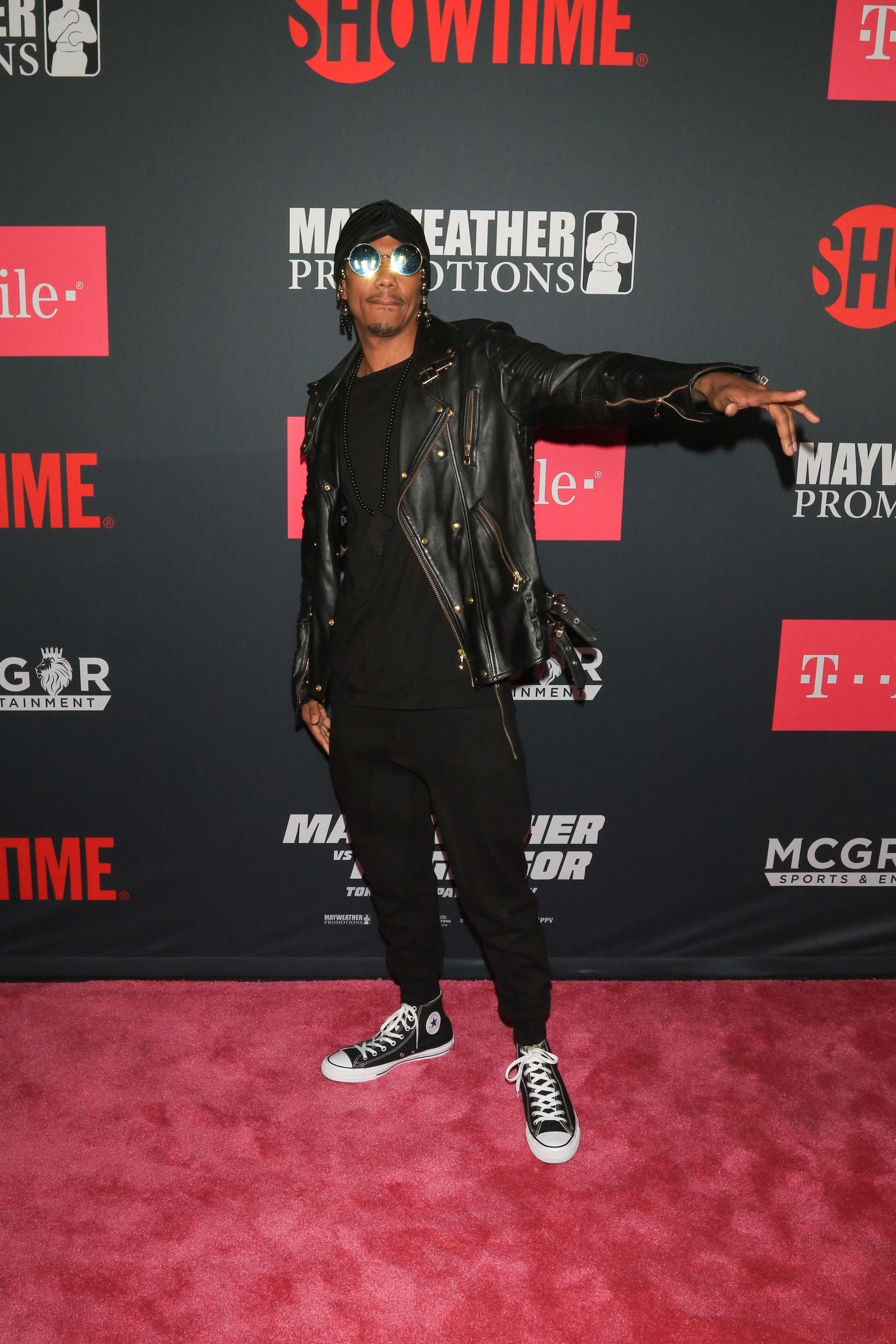 Nick Cannon at the Mayweather VS McGregor VIP Pre Fight Party Arrivals