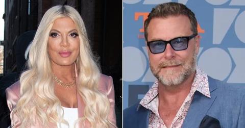 tori spelling crying husband dean mcdermott storage unit