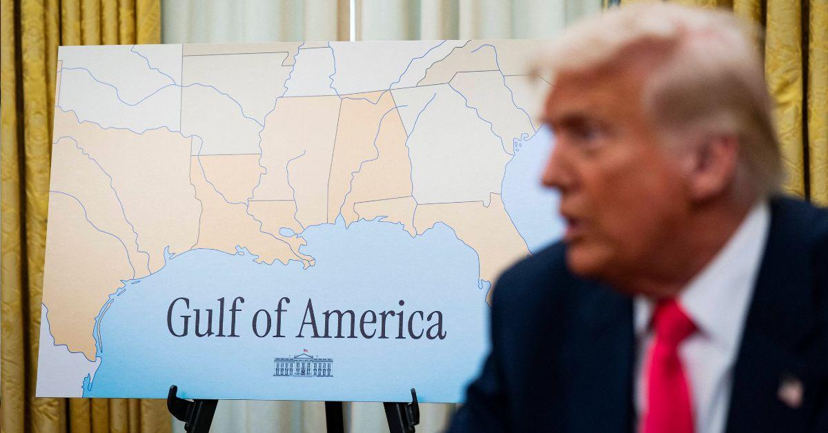 donald trump announce new name persian gulf gulf mexico america