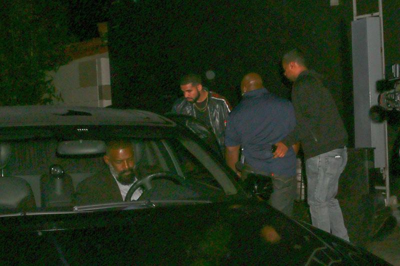 Bella Hadid emerges from Drake&#8217;s private party at The Nice Guy showing off her tone tummy