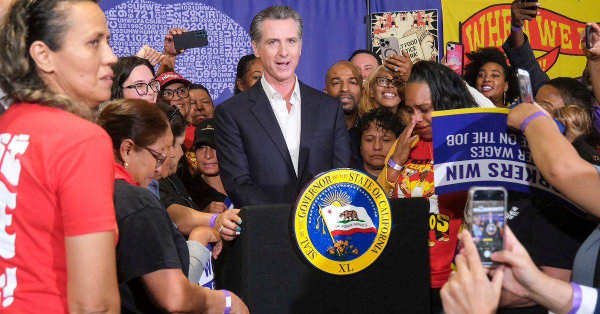 donald trump california governor gavin newsom newscum southern border