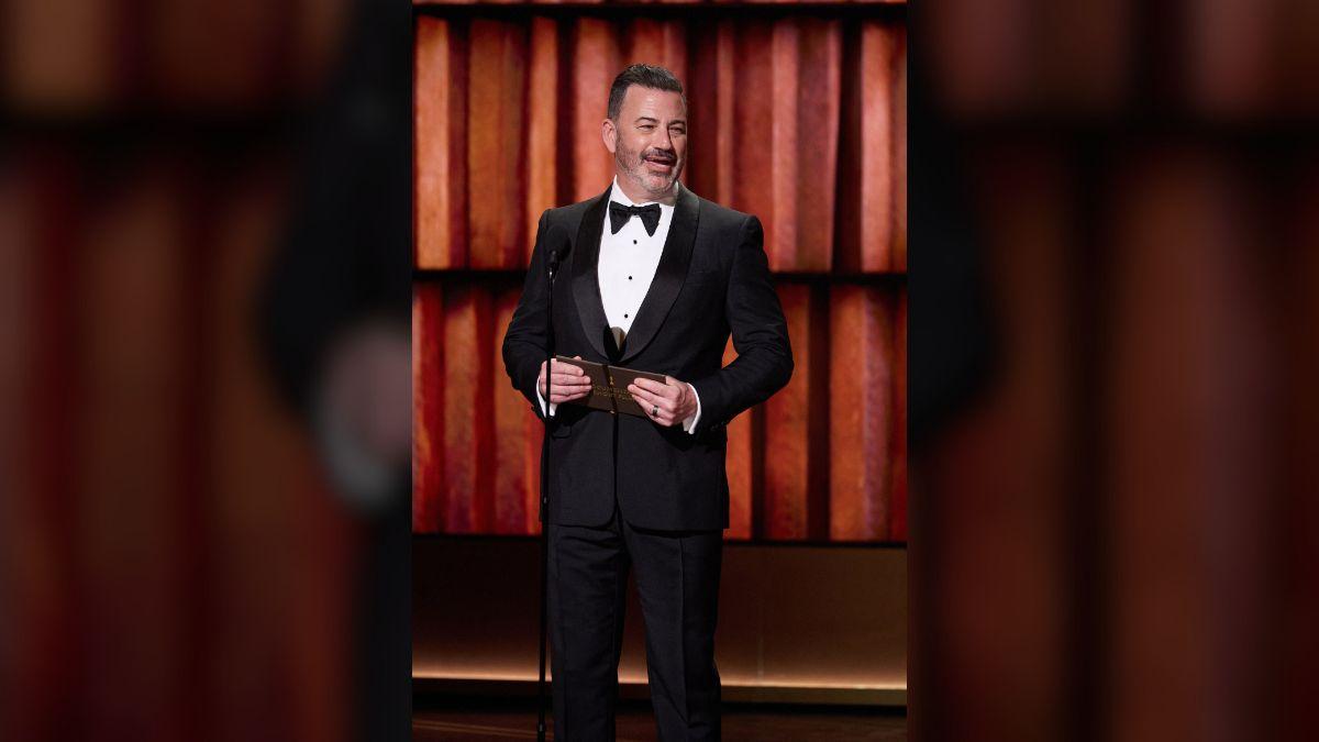 image of Jimmy Kimmel didn't name Donald Trump during the ceremony. 