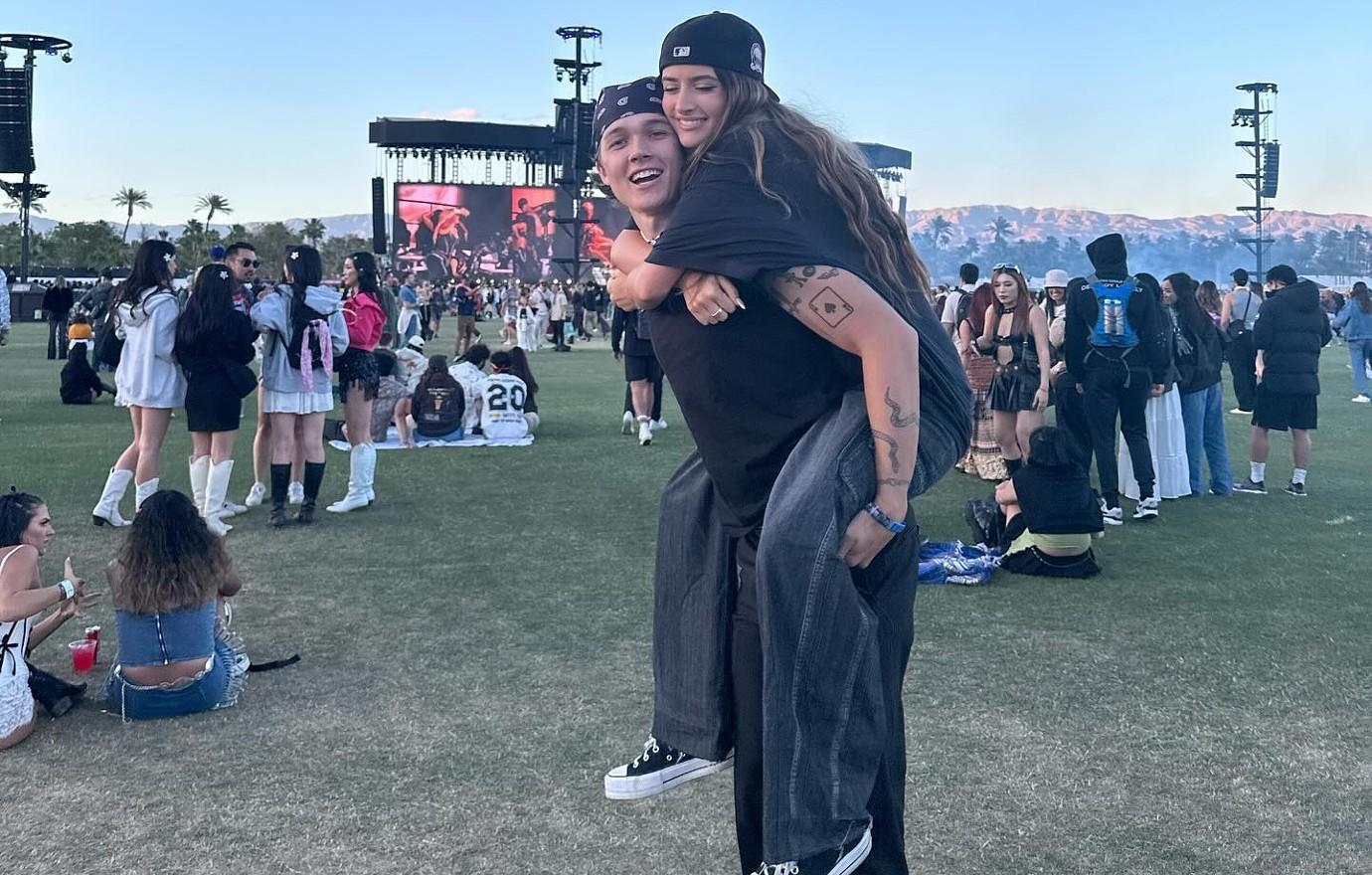 sami sheen gushes over spending time with her favorite boy at coachella see the loved up photos