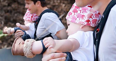 Ahston kutcher and daughter going hiking
