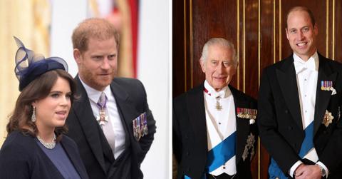 princess eugenie rebels against prince william king charles friendship prince harry