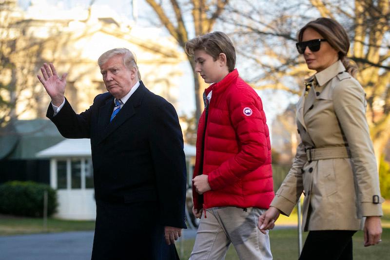 donald trump forgets barron name