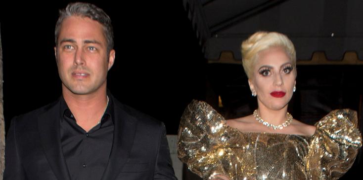 Lady Gaga and her fiancÈ Taylor Kinney were seen walking two full blocks to &#8216;No Name &#8216; Restaurant to celebrate Gaga&#8217;s birthday party in Los Angeles, CA