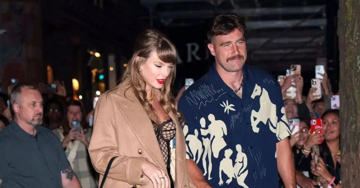Photo of A source said Travis Kelce 'loved' that Taylor Swift wrote a song about his manhood for her new album.