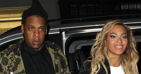 Beyonce Knowles and Jay Z arrive at The Arts Club in Mayfair after her show at the O2 arena as part of the ‘Mrs Carter Tour’